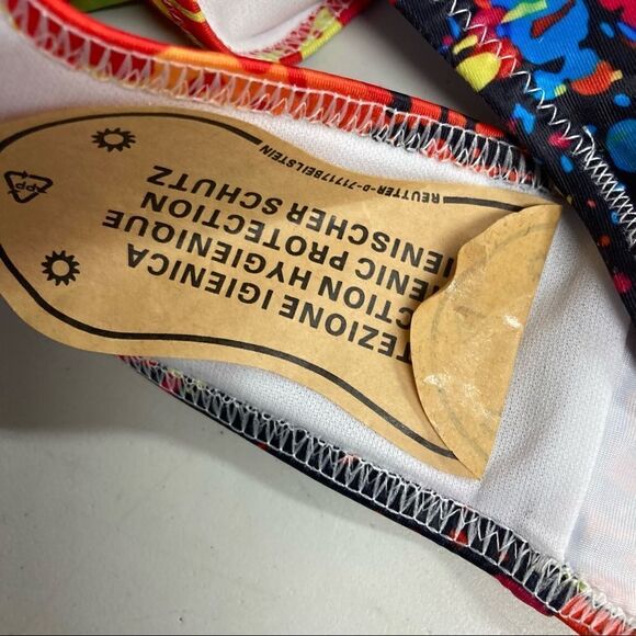 Paint Splash One Piece Swimsuit Size Large New Without Tags - Picture 6 of 6